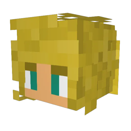 MonkeyMichael01 Minecraft avatar head, 3D render