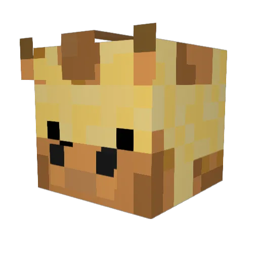 MonkeyMoosey Minecraft avatar head, 3D render
