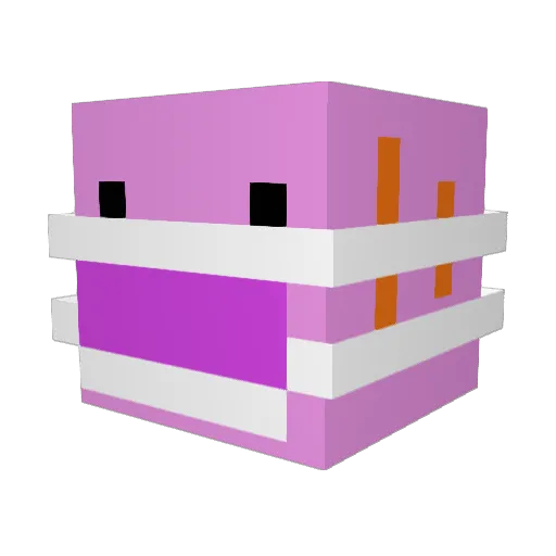 MonkeyRap4588 Minecraft avatar head, 3D render