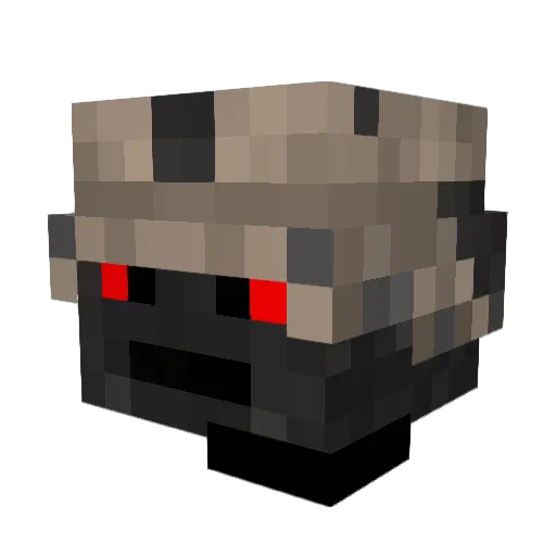 MonkeyRen Minecraft avatar head, 3D render