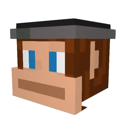 MonkeySuit6 Minecraft avatar head, 3D render