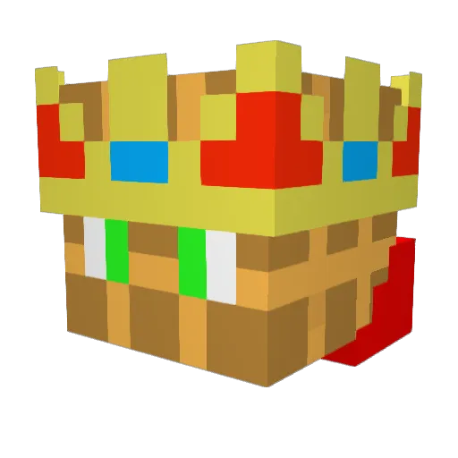 MonkeyThuy Minecraft avatar head, 3D render