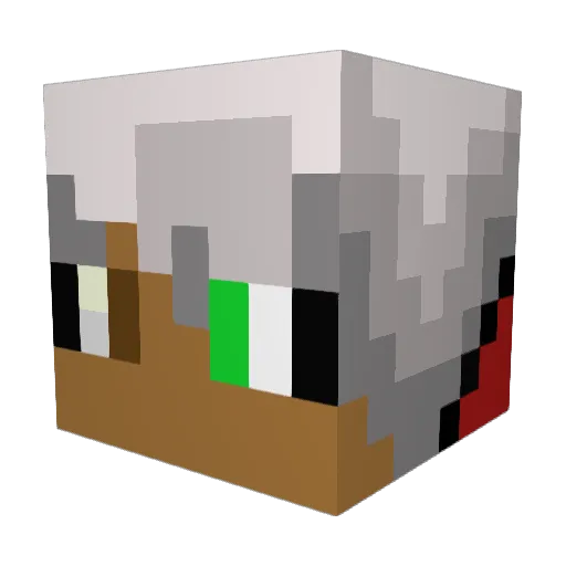 MonkeyTimeYo Minecraft avatar head, 3D render