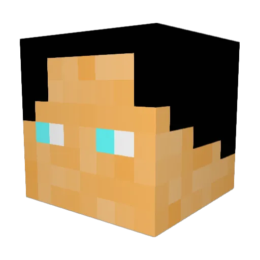 MonkeyXXLPro Minecraft avatar head, 3D render