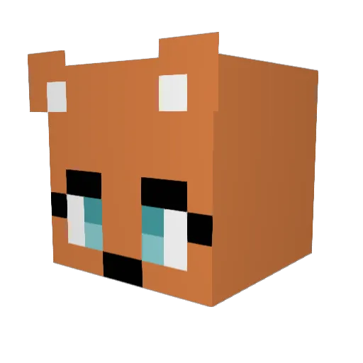 Monkey_Adam Minecraft avatar head, 3D render