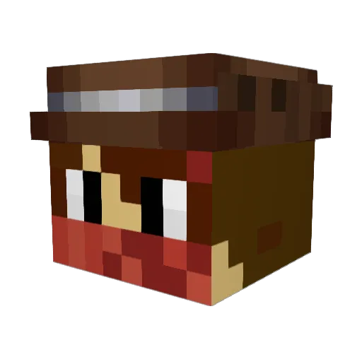 Monkey_Boss14 Minecraft avatar head, 3D render