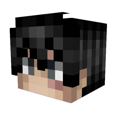 Monkey_D_Lexus Minecraft avatar head, 3D render