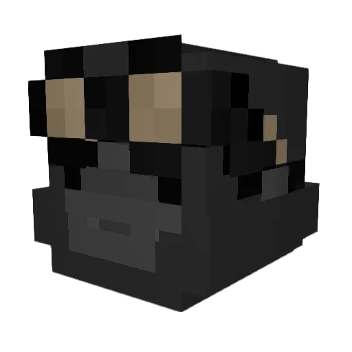 Monkey_D_Mongo Minecraft avatar head, 3D render