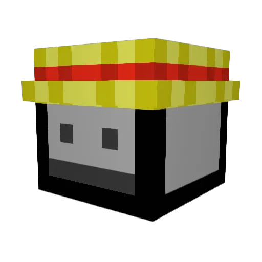 Monkey_D_Nick Minecraft avatar head, 3D render