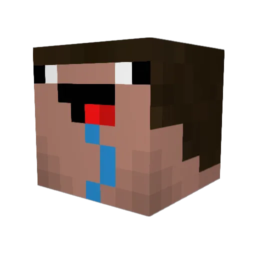 Monkey_D_TheOne Minecraft avatar head, 3D render