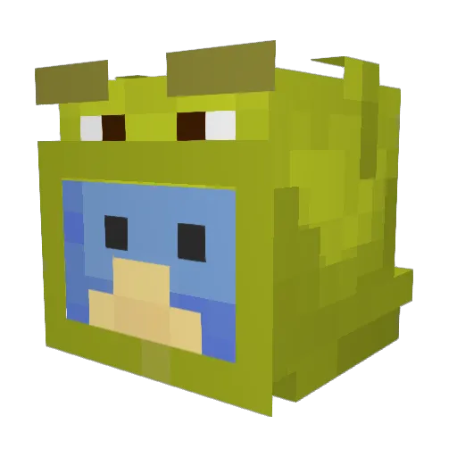 Monkey_Juice_ Minecraft avatar head, 3D render