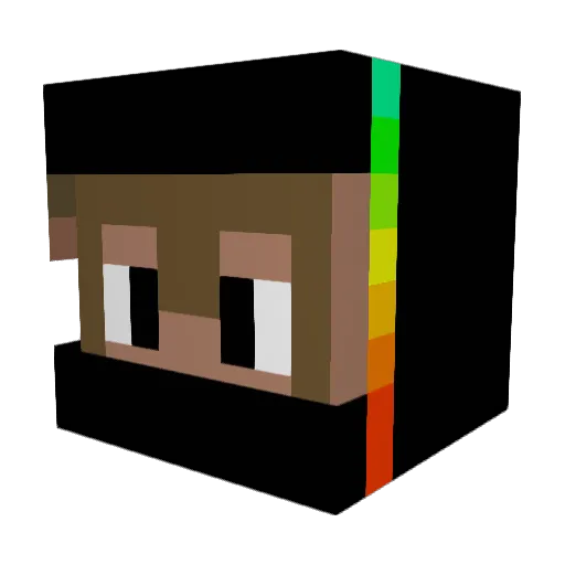 Monkey_TW Minecraft avatar head, 3D render