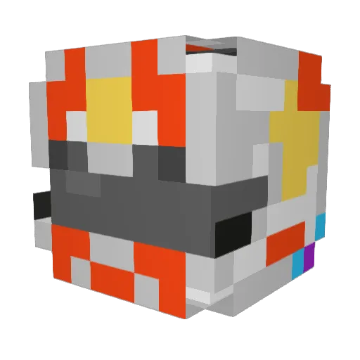 Monkey_Trojan Minecraft avatar head, 3D render