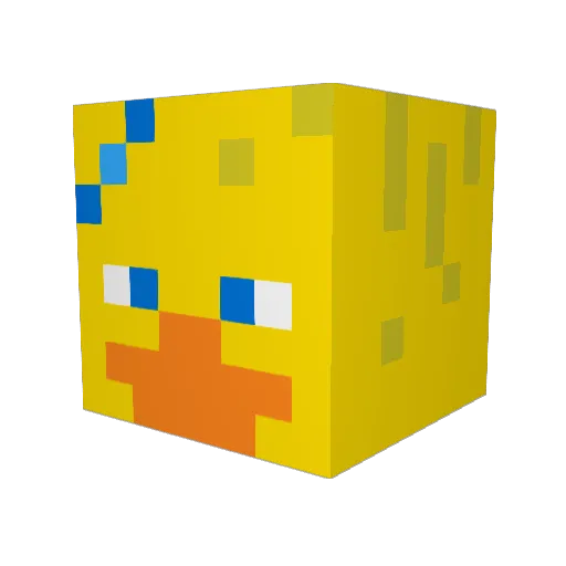 Monkey_Xero Minecraft avatar head, 3D render