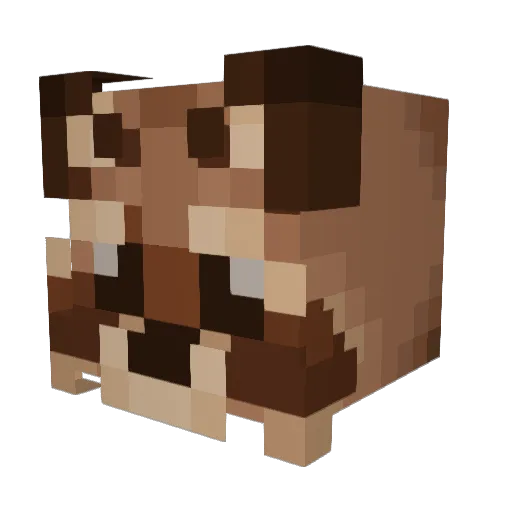 Monkey_nose Minecraft avatar head, 3D render