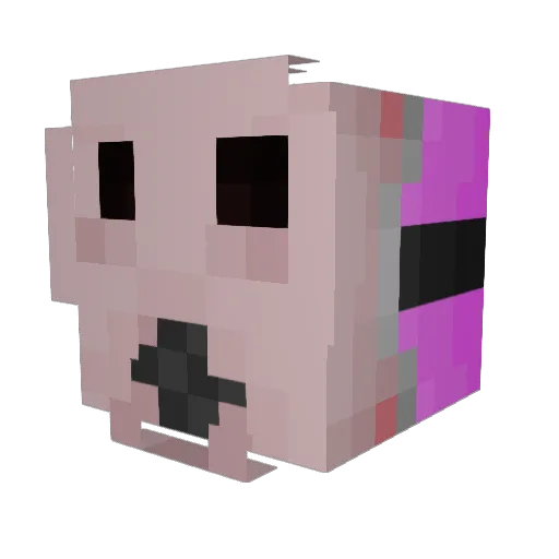 Monkeybananabana Minecraft avatar head, 3D render