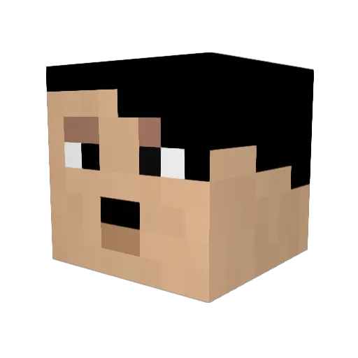 Monkeyboysam14 Minecraft avatar head, 3D render