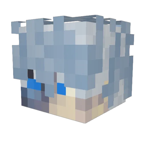 MonkeybusterB Minecraft avatar head, 3D render