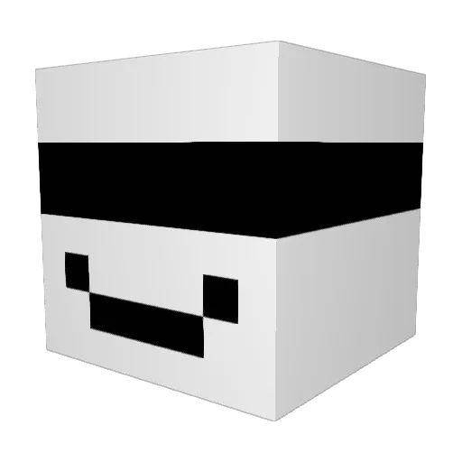 Monkeycrouton Minecraft avatar head, 3D render