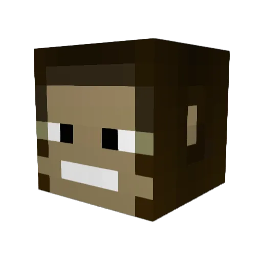 Monkeymagee1 Minecraft avatar head, 3D render