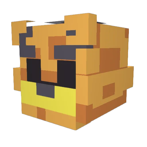 Monkeyman47778 Minecraft avatar head, 3D render