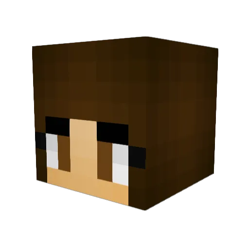 Monkeymouth Minecraft avatar head, 3D render