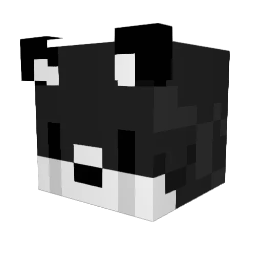 Monkgav Minecraft avatar head, 3D render
