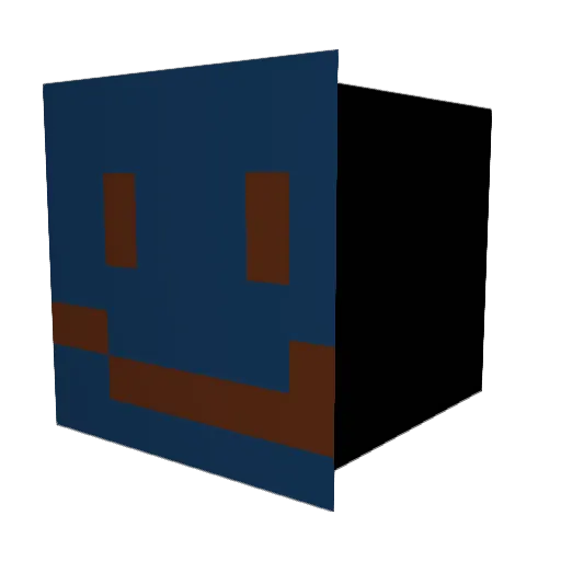 Monksyz Minecraft avatar head, 3D render