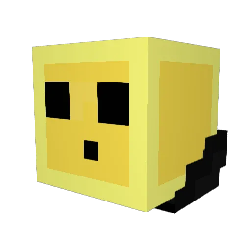 Monkxyz Minecraft avatar head, 3D render