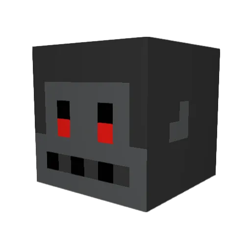 Monky5050 Minecraft avatar head, 3D render