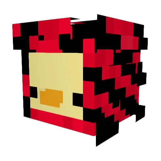 MonkyBeans Minecraft avatar head, 3D render