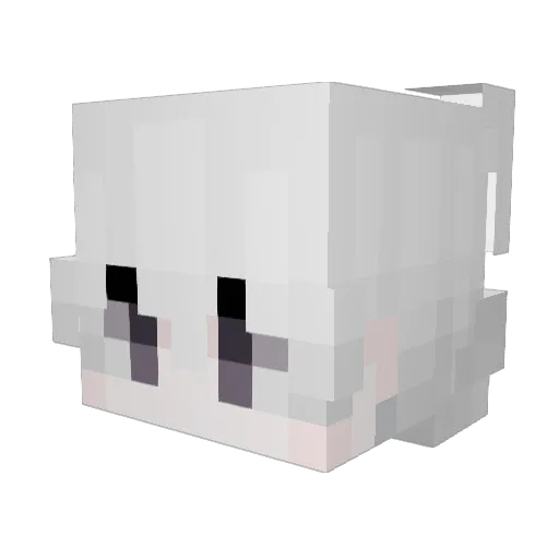 Monmid Minecraft avatar head, 3D render