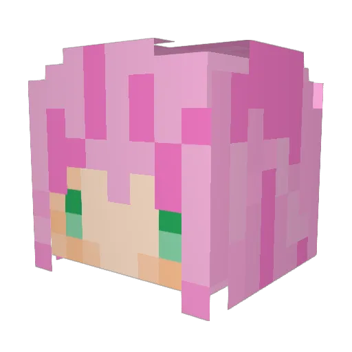 Monmochiyoda Minecraft avatar head, 3D render