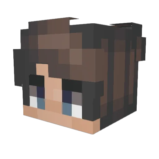 Monmoneyy Minecraft avatar head, 3D render