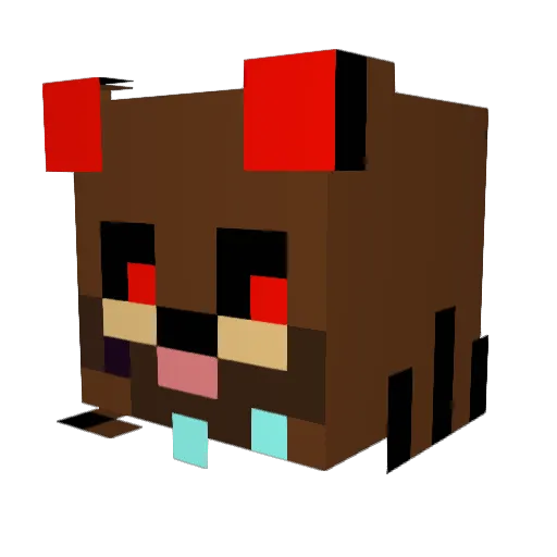 Monnster11 Minecraft avatar head, 3D render