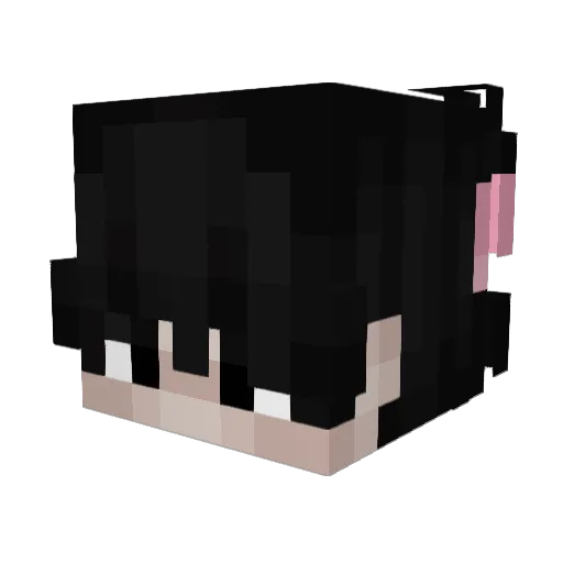 Monnster Minecraft avatar head, 3D render