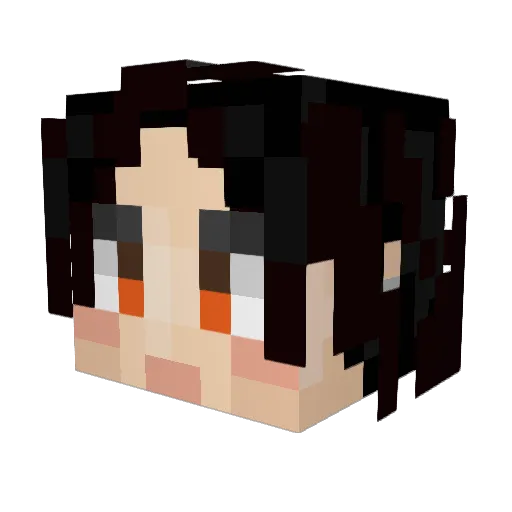 Mono04200 Minecraft avatar head, 3D render