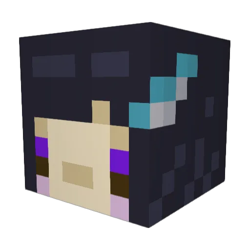 Mono1ogue Minecraft avatar head, 3D render