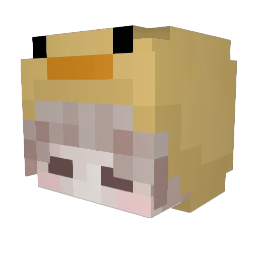 Mono29 Minecraft avatar head, 3D render