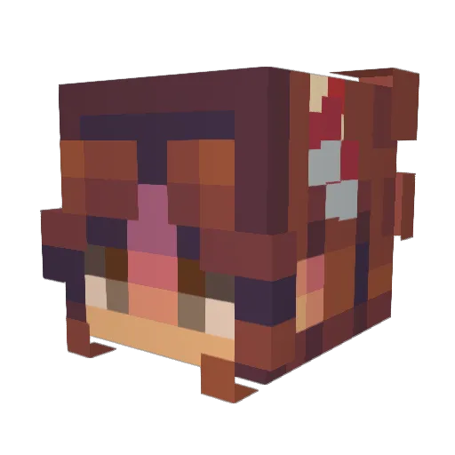 Mono5000 Minecraft avatar head, 3D render