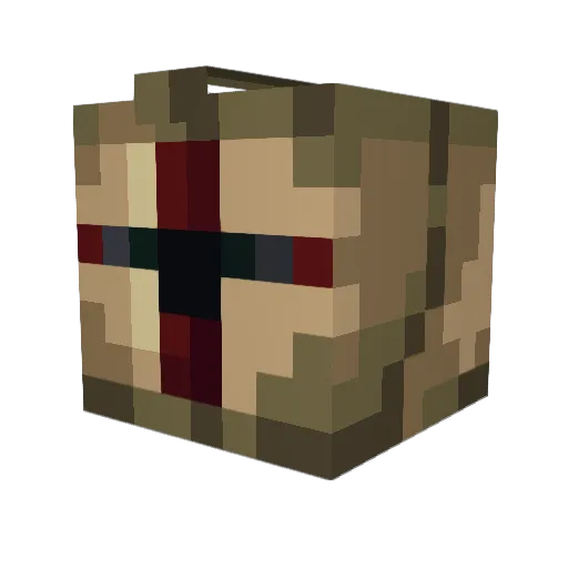 MonoChromatic131 Minecraft avatar head, 3D render