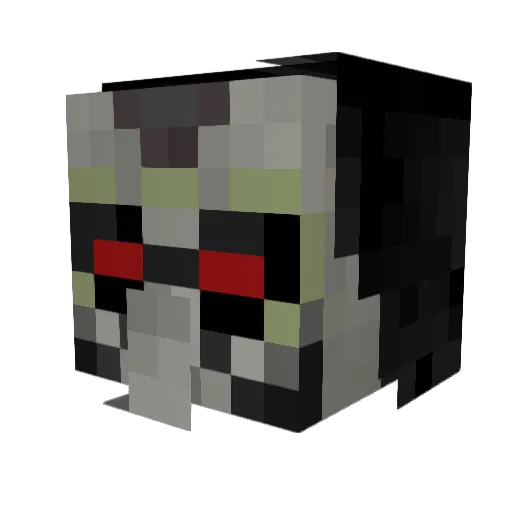 MonoCronic Minecraft avatar head, 3D render
