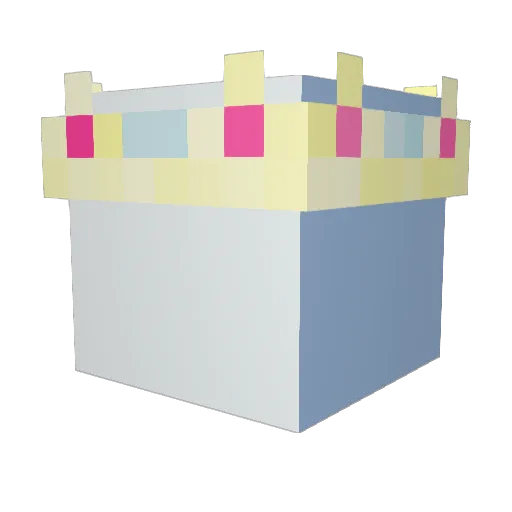 MonoFlare Minecraft avatar head, 3D render