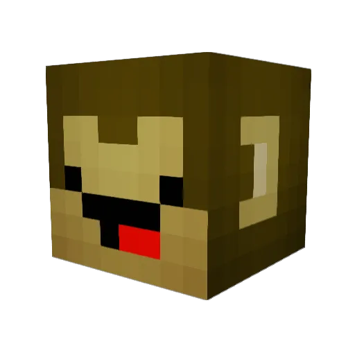 MonoGamer_YT Minecraft avatar head, 3D render