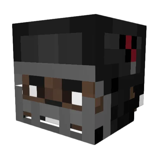 MonoLMe Minecraft avatar head, 3D render