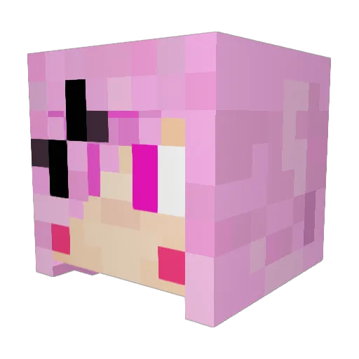 MonoOcto Minecraft avatar head, 3D render