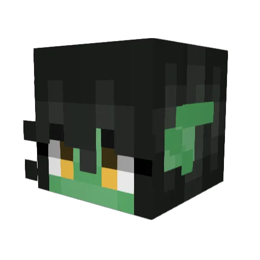 MonoPops Minecraft avatar head, 3D render