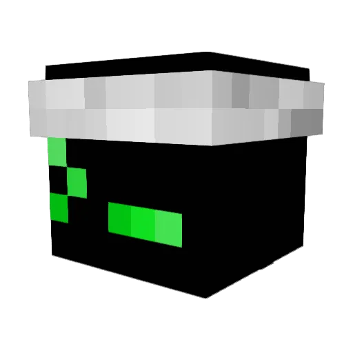 MonoTon1k Minecraft avatar head, 3D render