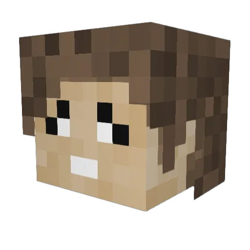 MonoToof Minecraft avatar head, 3D render