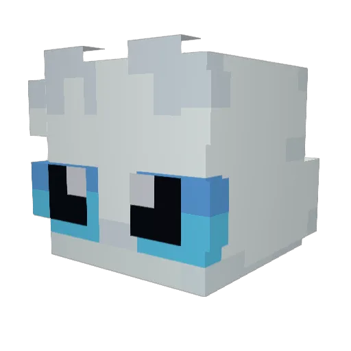 Mono_Oller Minecraft avatar head, 3D render